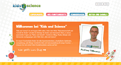 Desktop Screenshot of kids-and-science.de